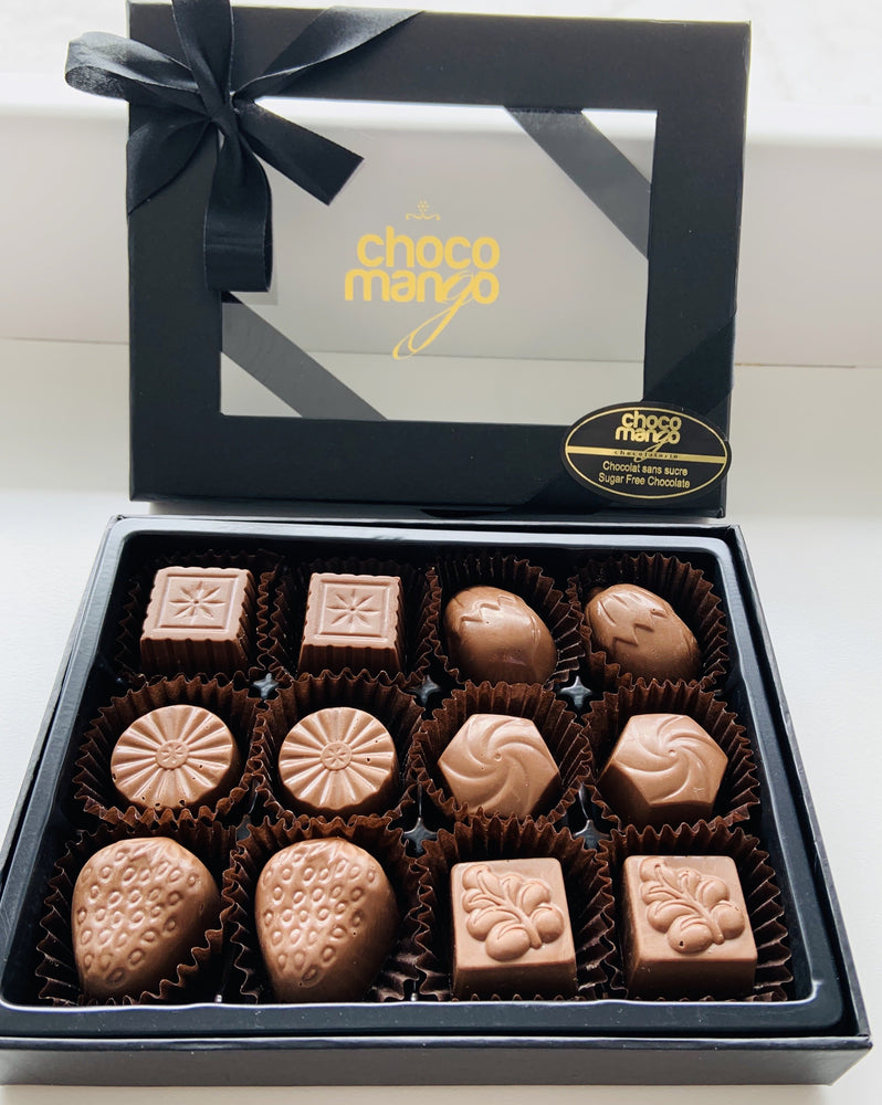 Coffret chocolats sans sucre