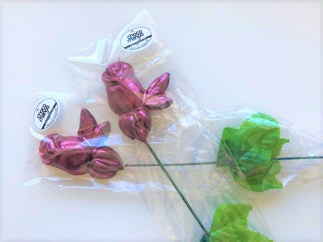 Rose en chocolat