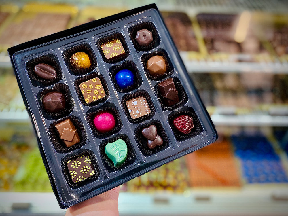 Boîte de 15 chocolats assortis
