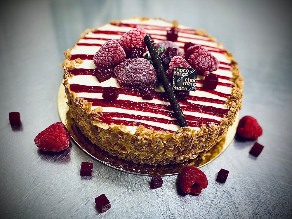 
                  
                    Charger l&amp;#39;image dans la galerie, Gâteau au fromage et gelée de framboises
                  
                